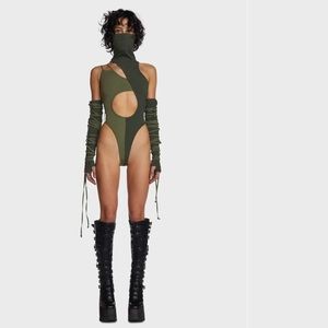 Dollskill SOLD OUT Bodysuit with Gloves - Rave